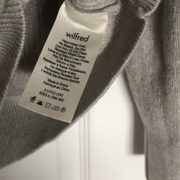 Aritzia Wilfred Constance Sweater- Gray- Size S - Picture 8 of 9